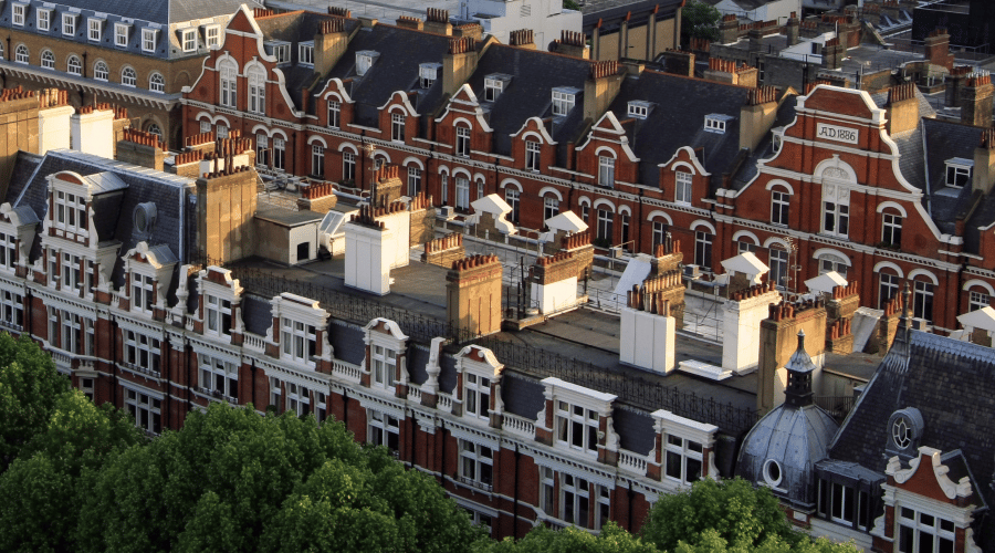 rows of georgian houses in london